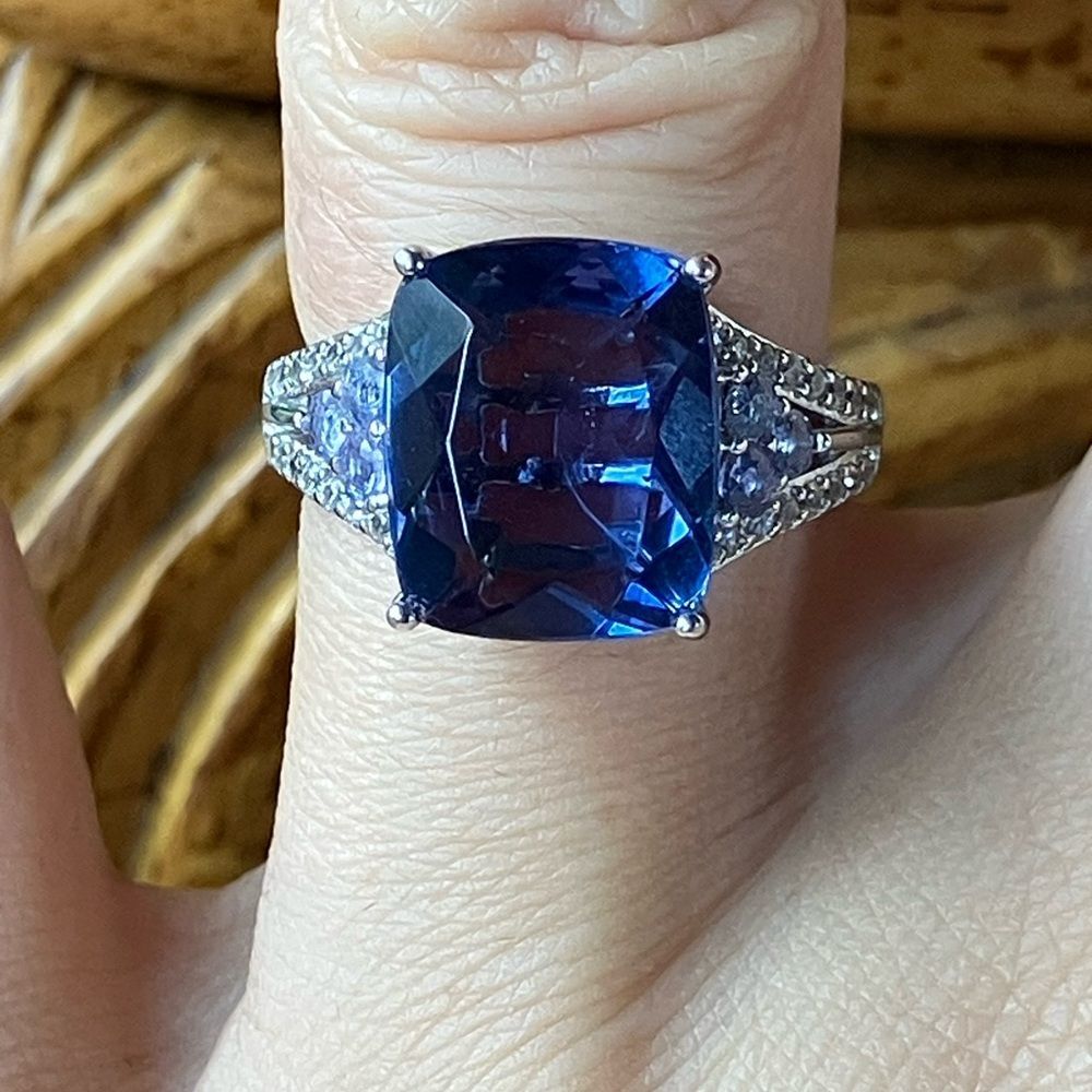Color Changing Fluorite Tanzanite Sterling Silver Ring Size 6